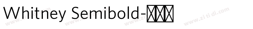 Whitney Semibold字体转换